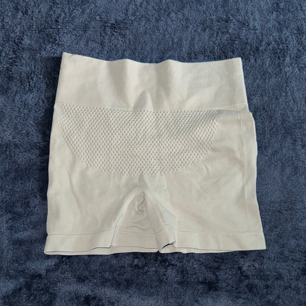 High Waist Women Shorts - Cream